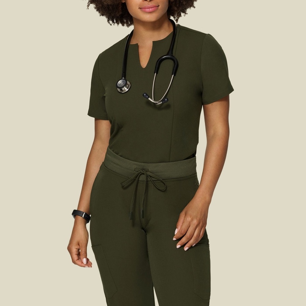 Olive Green Women's Scrub Set